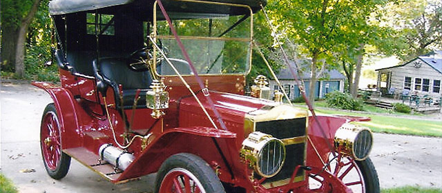 Classic Antique Car with Custom Upholstery by Sis Upholstery